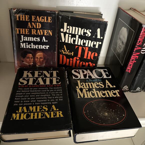 Lot of 9 Vintage James A. Michener Hardback Books – HCDJ Set - Picture 4 of 6